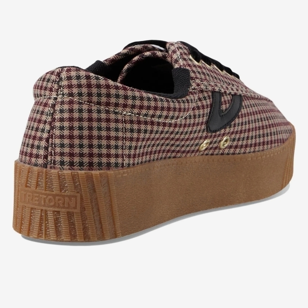 Tretorn Plaid Nylite Plus Bold Shoes Size 7.5 New - Picture 6 of 14